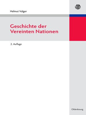 cover image of Geschichte der Vereinten Nationen
